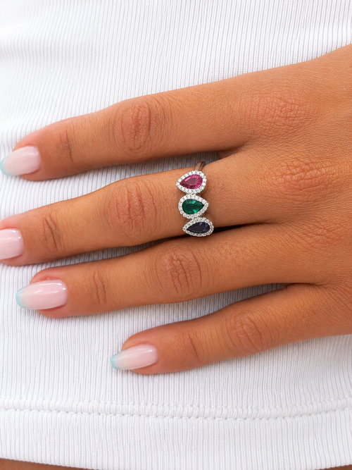 BAGUE AJUSTABLE TRIOLOGIE COULEUR